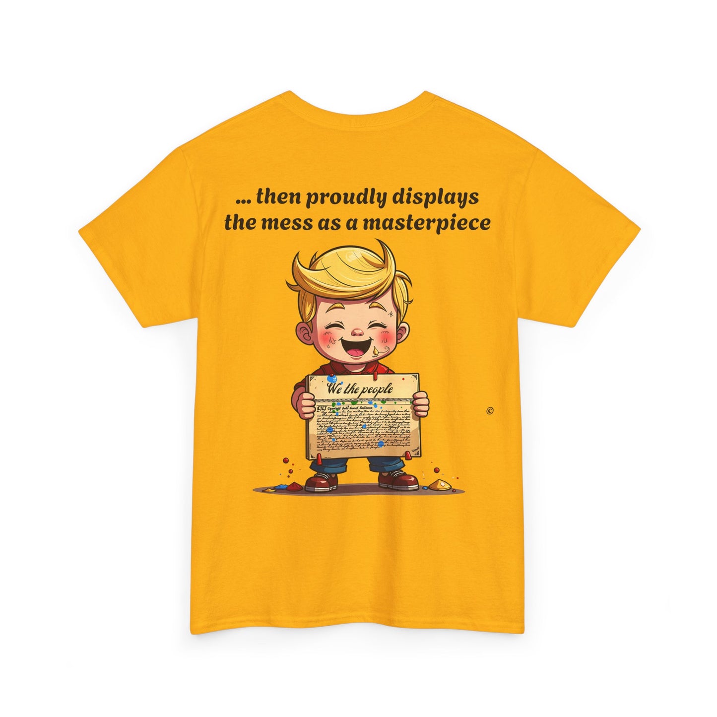 Trump Satire T-Shirt | Political Humor Tee with Meme Design | Unisex Heavy Cotton Funny Gift