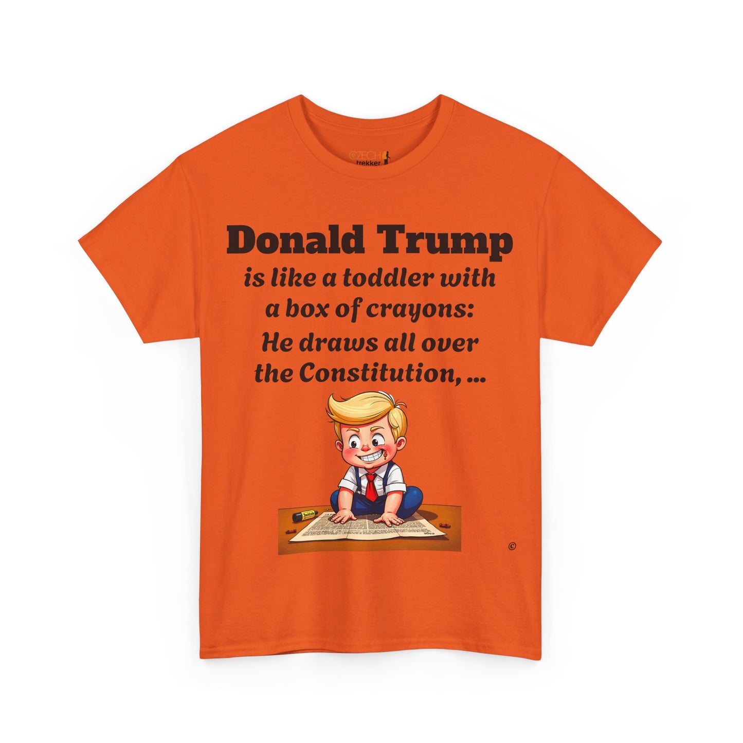 Trump Satire T-Shirt | Political Humor Tee with Meme Design | Unisex Heavy Cotton Funny Gift