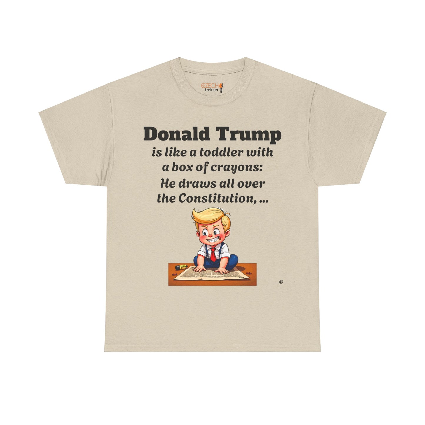Trump Satire T-Shirt | Political Humor Tee with Meme Design | Unisex Heavy Cotton Funny Gift