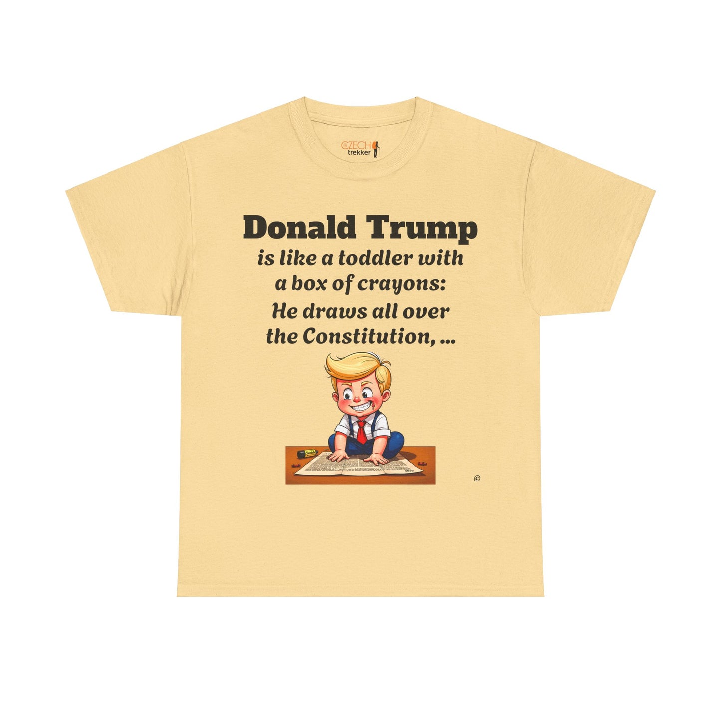 Trump Satire T-Shirt | Political Humor Tee with Meme Design | Unisex Heavy Cotton Funny Gift