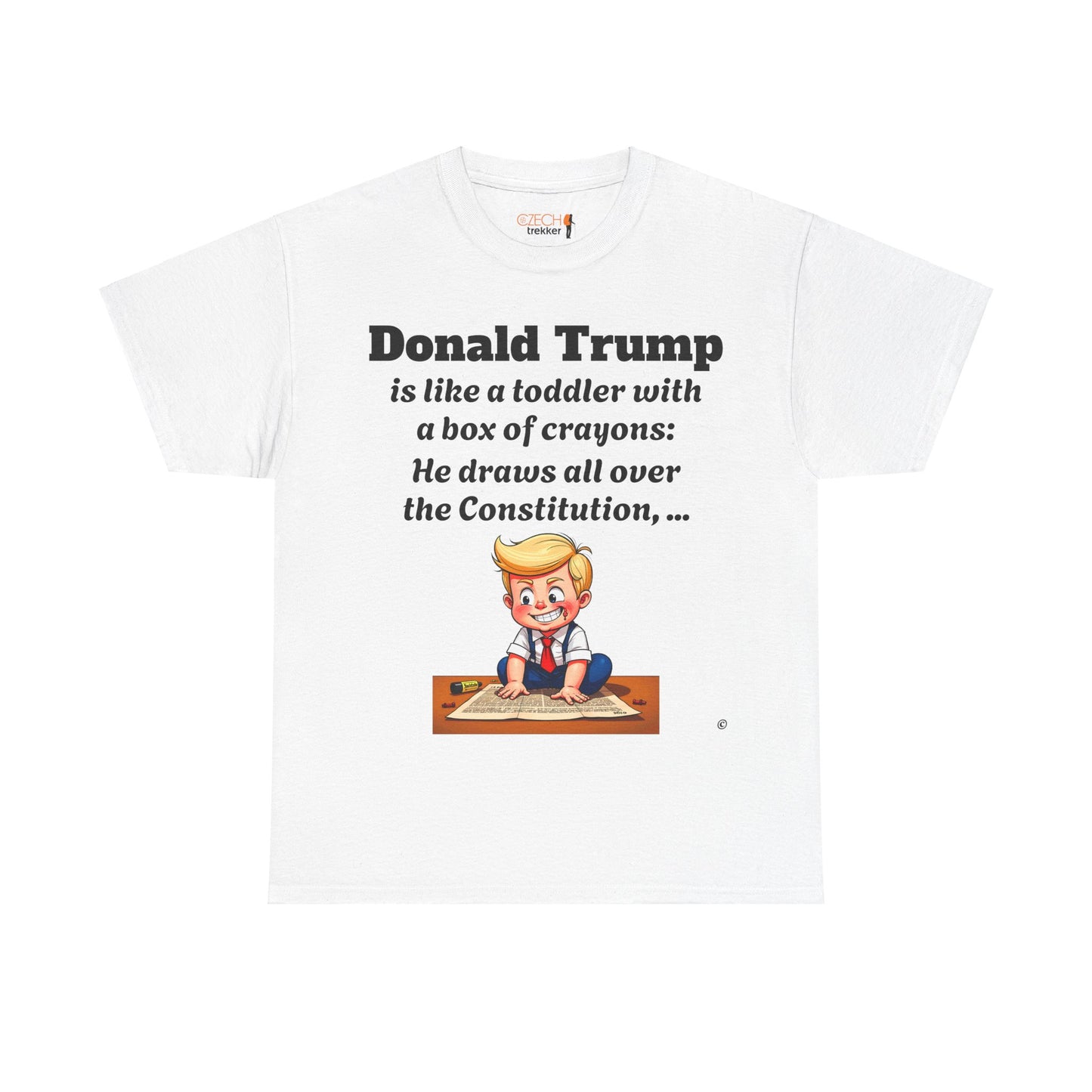 Trump Satire T-Shirt | Political Humor Tee with Meme Design | Unisex Heavy Cotton Funny Gift