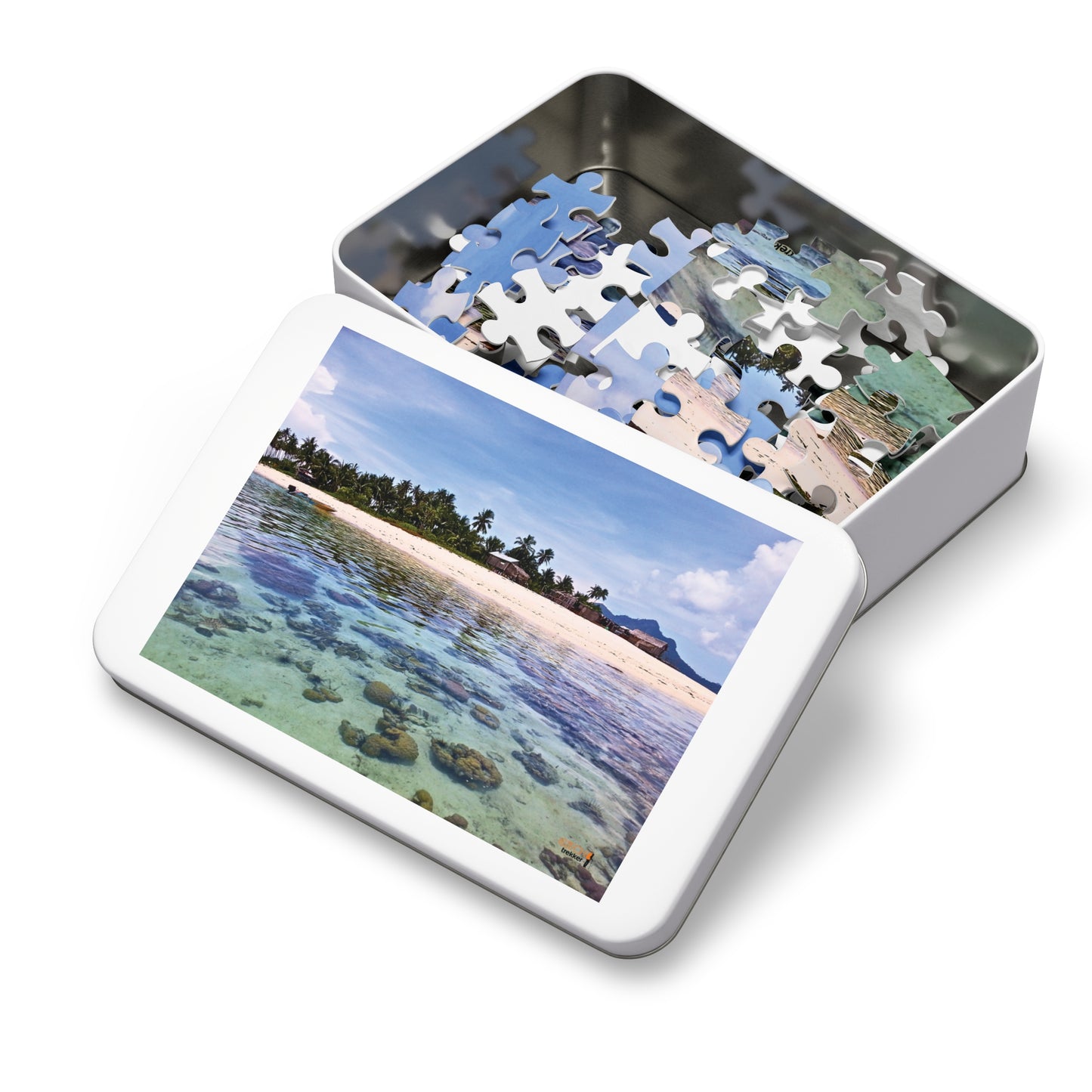 Jigsaw Puzzle & Tin: Original Photo, Pulau Maiga, Sabah, Malaysia (2013), Vibrant Glossy Puzzle, Nature Lover's Gift, 30 to 500 Pcs