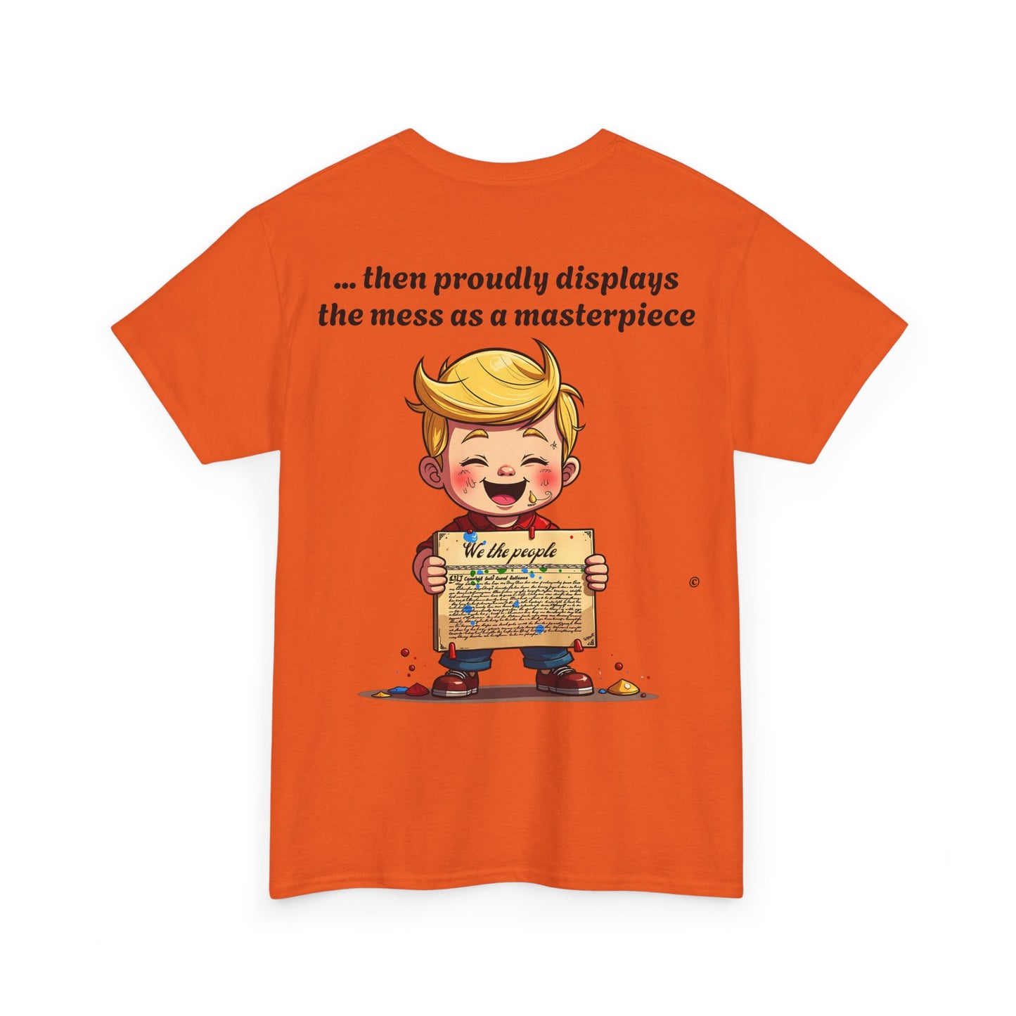 Trump Satire T-Shirt | Political Humor Tee with Meme Design | Unisex Heavy Cotton Funny Gift