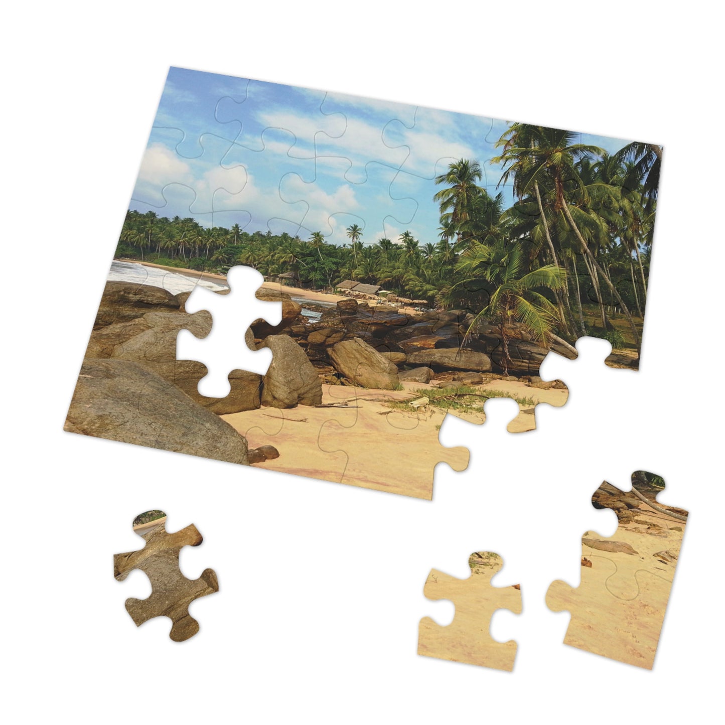 Jigsaw Puzzle: Original Photo, Tangalle, Sri Lanka (2013), Vibrant Glossy Puzzle, Nature Lover's Gift, 30 to 500 Pieces