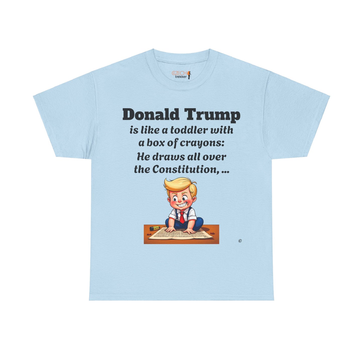 Trump Satire T-Shirt | Political Humor Tee with Meme Design | Unisex Heavy Cotton Funny Gift