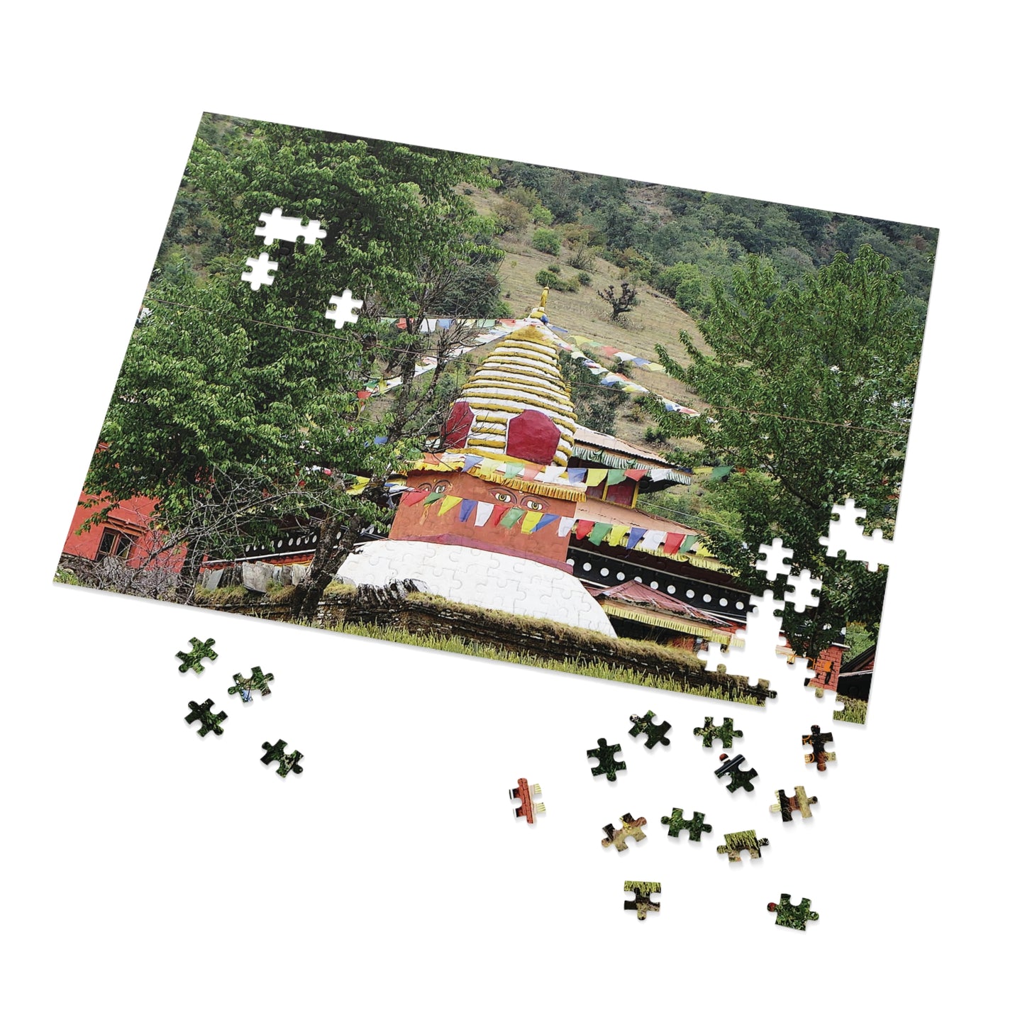 Jigsaw Puzzle & Tin: Original Photo, Solu Khumbu, Nepal (2015), Vibrant Glossy Puzzle, Nature Lover's Gift, 30 to 500 Pcs