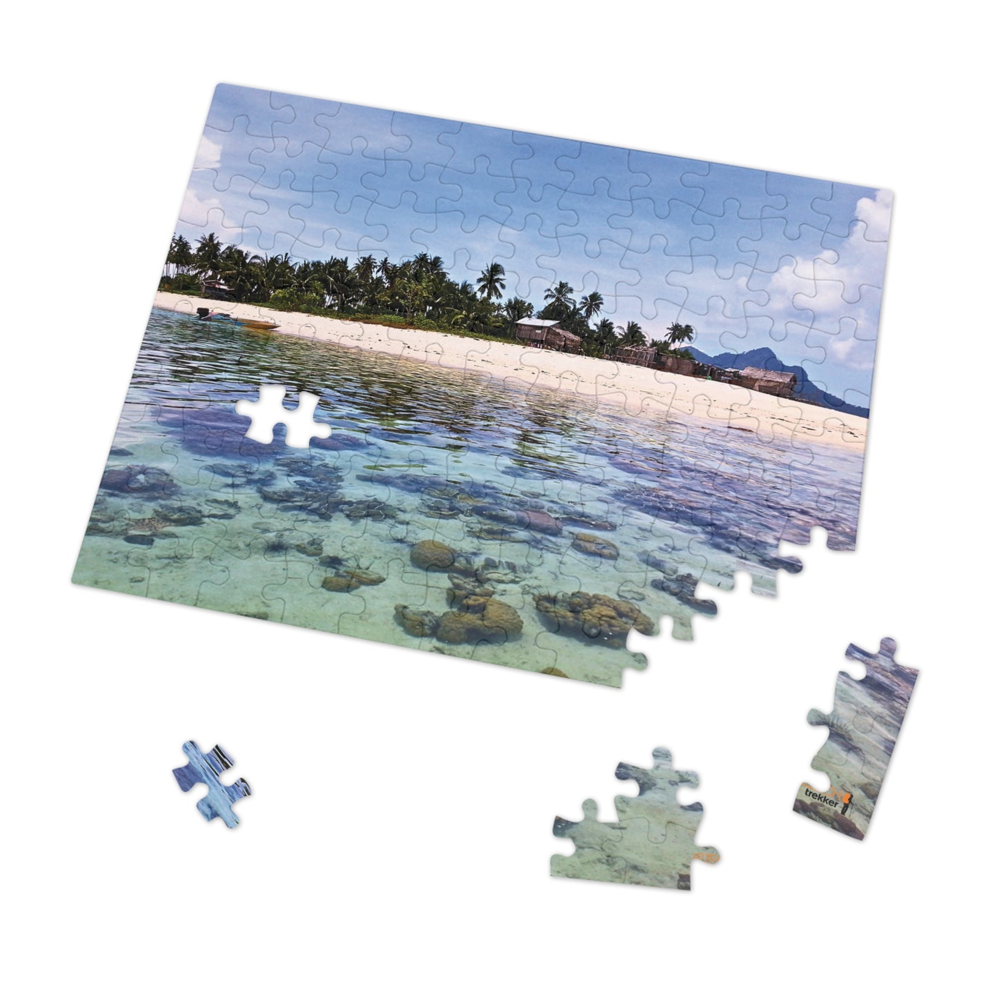 Jigsaw Puzzle & Tin: Original Photo, Pulau Maiga, Sabah, Malaysia (2013), Vibrant Glossy Puzzle, Nature Lover's Gift, 30 to 500 Pcs