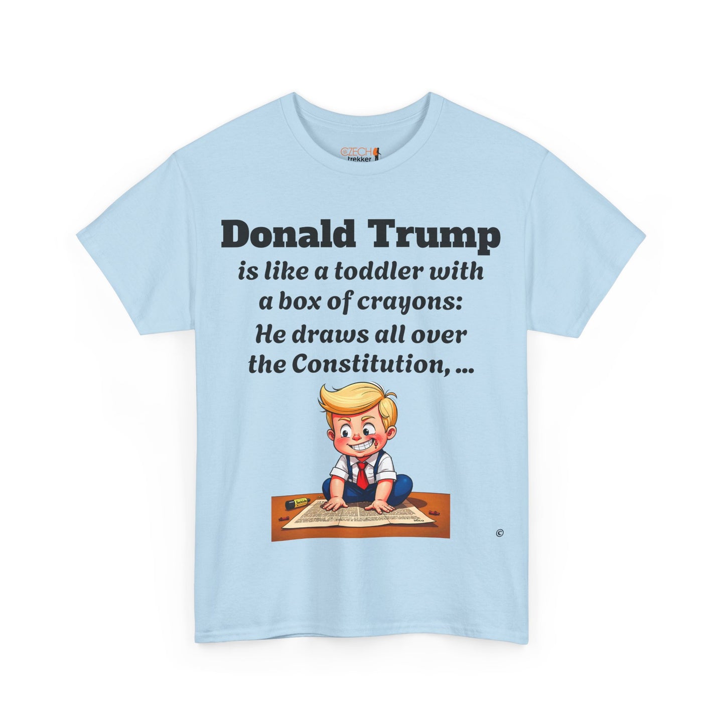 Trump Satire T-Shirt | Political Humor Tee with Meme Design | Unisex Heavy Cotton Funny Gift
