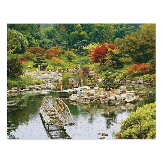 Jigsaw Puzzle: Original Photo of La Bambouseraie, Cévennes, France (2012), Vibrant Glossy Puzzle, Nature Lover's Gift, 30 to 500 Pieces