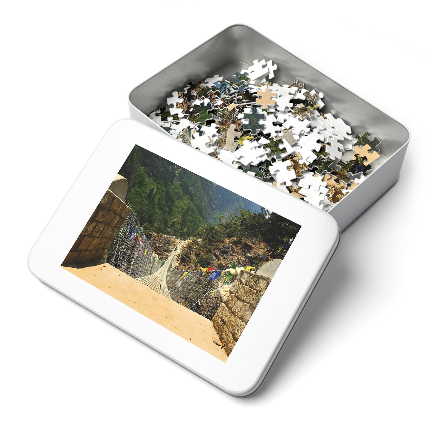 Jigsaw Puzzle & Tin: Original Photo, Solu Khumbu, Nepal (2014), Vibrant Glossy Puzzle, Nature Lover's Gift, 30 to 500 Pcs