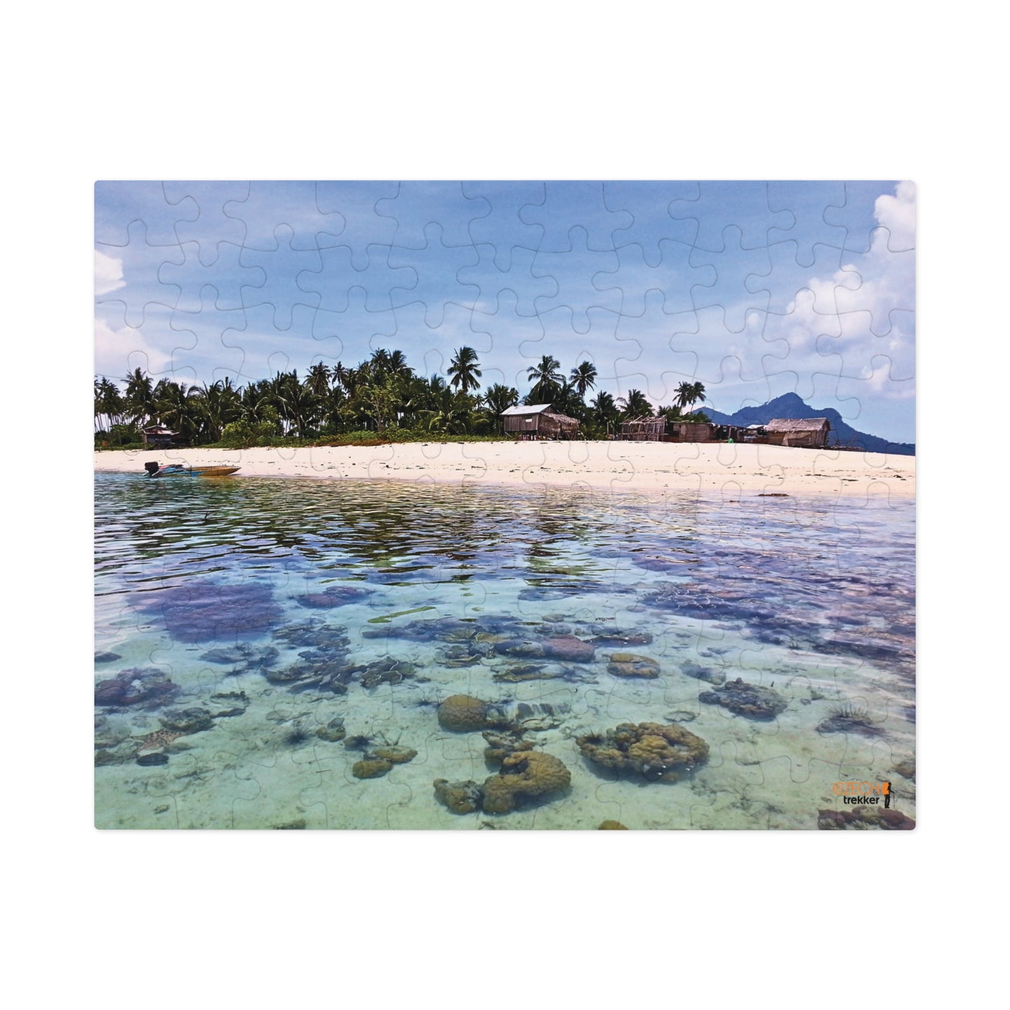 Jigsaw Puzzle & Tin: Original Photo, Pulau Maiga, Sabah, Malaysia (2013), Vibrant Glossy Puzzle, Nature Lover's Gift, 30 to 500 Pcs