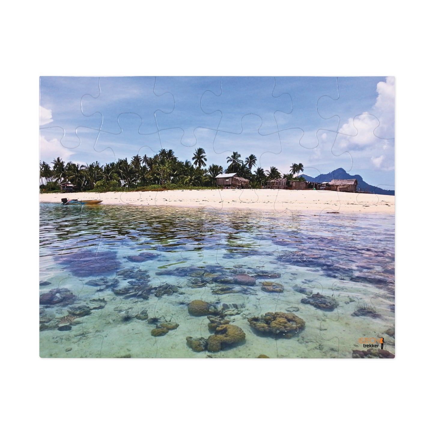 Jigsaw Puzzle & Tin: Original Photo, Pulau Maiga, Sabah, Malaysia (2013), Vibrant Glossy Puzzle, Nature Lover's Gift, 30 to 500 Pcs