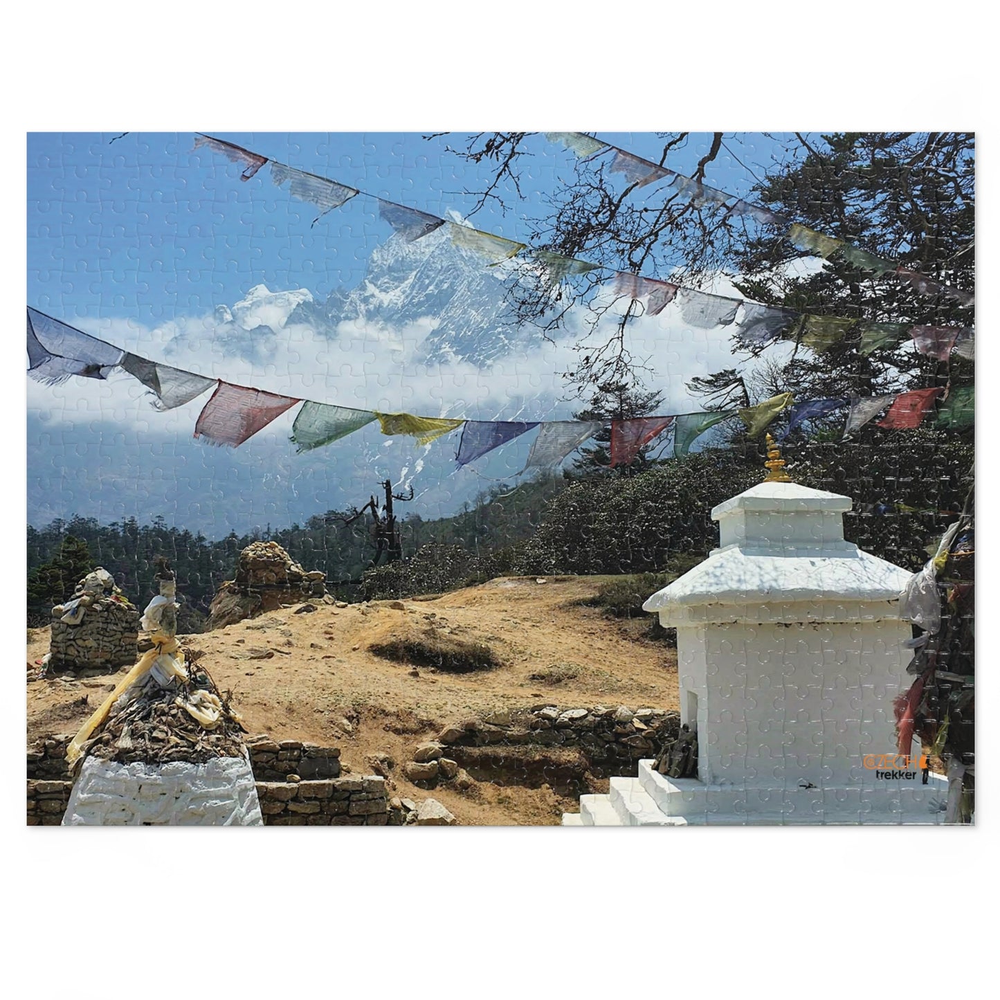 Jigsaw Puzzle & Tin: Original Photo, Solu Khumbu, Nepal (2015), Vibrant Glossy Puzzle, Nature Lover's Gift, 30 to 500 Pcs