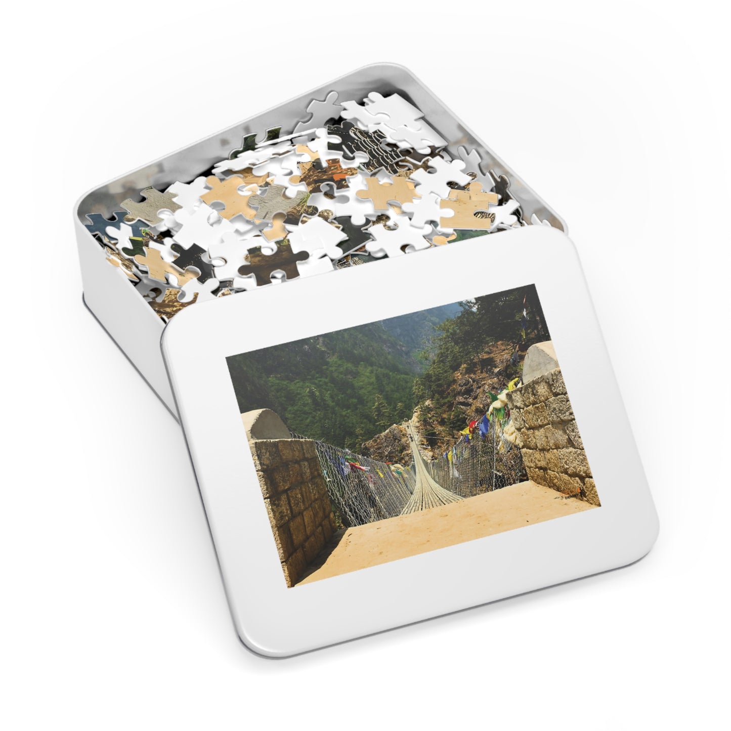 Jigsaw Puzzle & Tin: Original Photo, Solu Khumbu, Nepal (2014), Vibrant Glossy Puzzle, Nature Lover's Gift, 30 to 500 Pcs