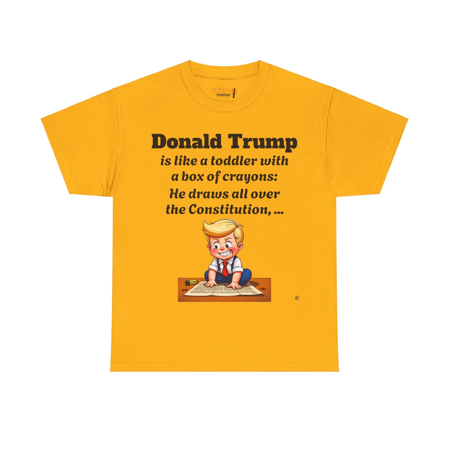Trump Satire T-Shirt | Political Humor Tee with Meme Design | Unisex Heavy Cotton Funny Gift