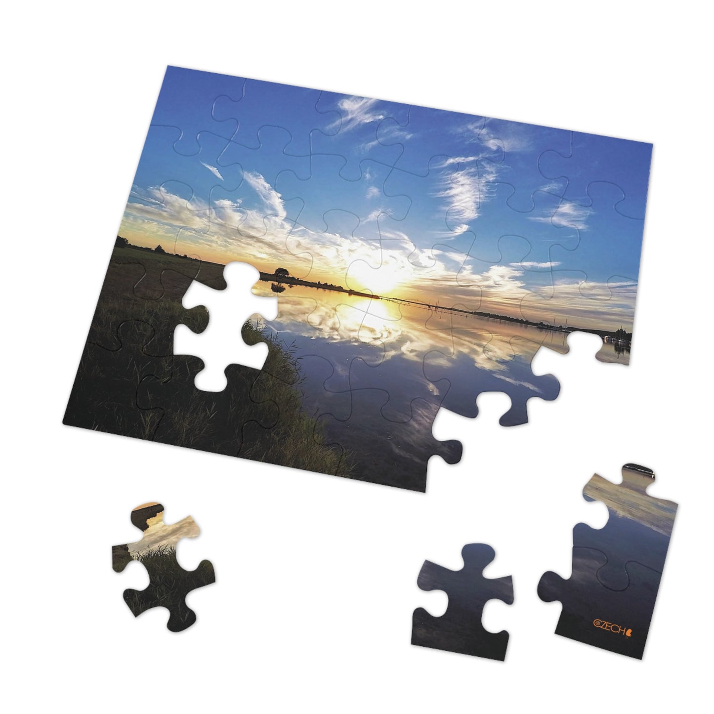 Jigsaw Puzzle: Original Photo, Zeeland, the Netherlands (2017), Vibrant Glossy Puzzle, Nature Lover's Gift, 30 to 500 Pieces