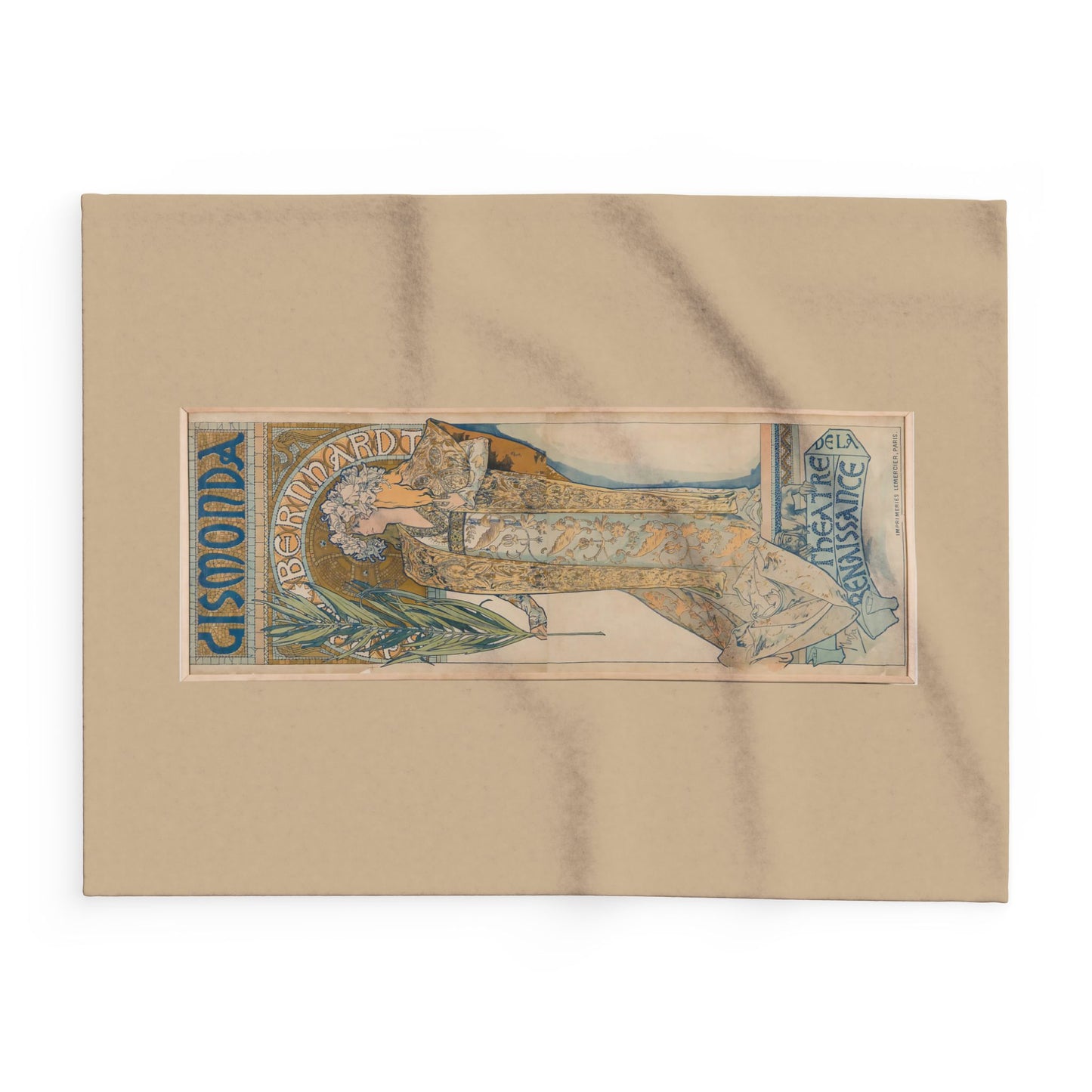 Arctic Fleece Blanket: 1894 Gismonda, Sarah Bernhardt, by Alphonse Mucha, Art Nouveau, Cozy Winter Throw, Perfect Gift for Art Lovers