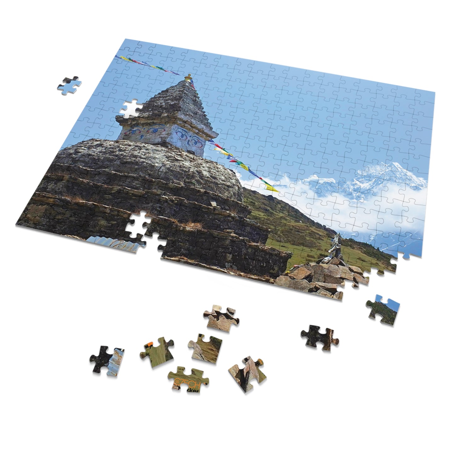 Jigsaw Puzzle & Tin: Original Photo, Solu Khumbu, Nepal (2014), Vibrant Glossy Puzzle, Nature Lover's Gift, 30 to 500 Pcs