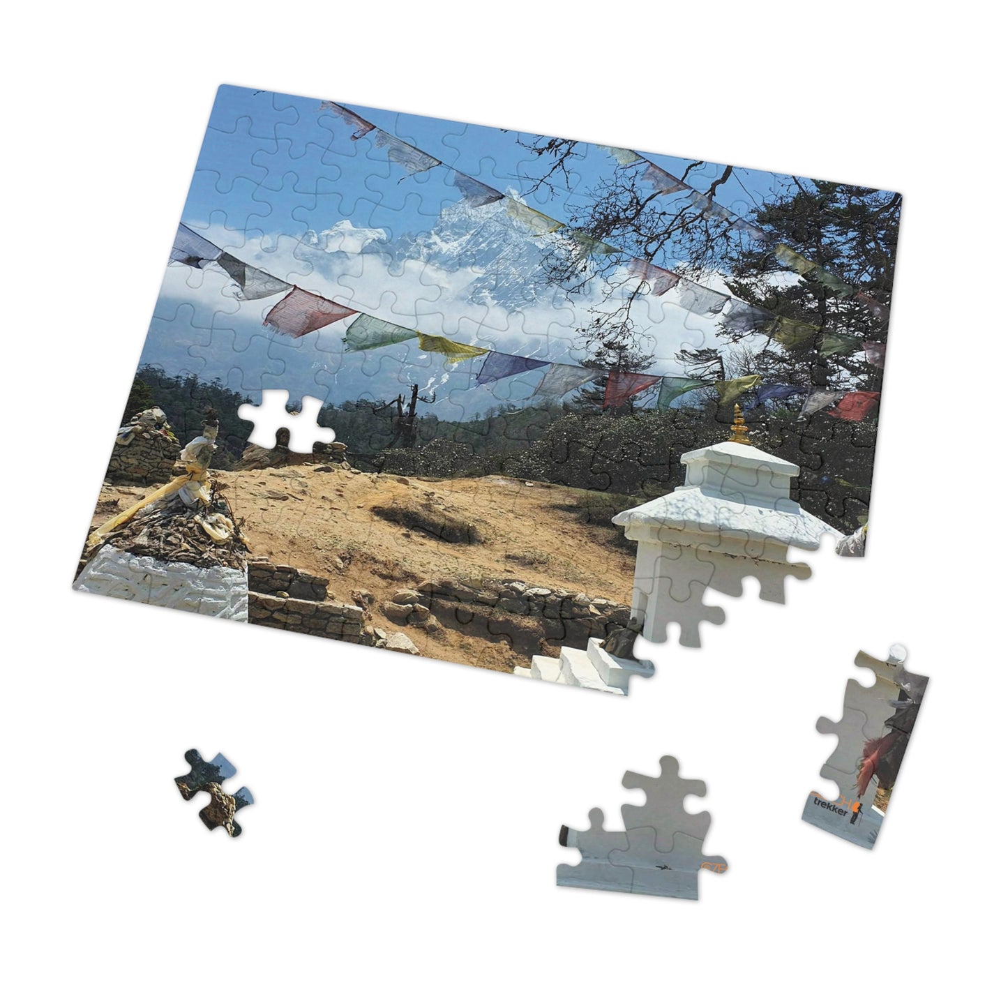 Jigsaw Puzzle & Tin: Original Photo, Solu Khumbu, Nepal (2015), Vibrant Glossy Puzzle, Nature Lover's Gift, 30 to 500 Pcs