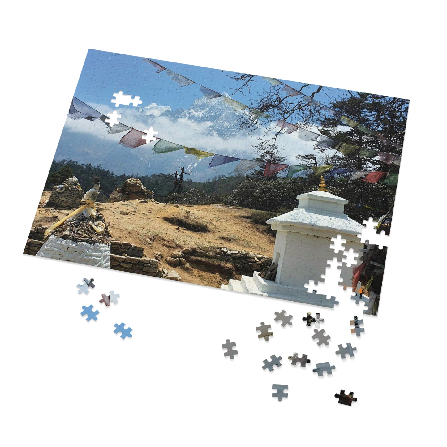 Jigsaw Puzzle & Tin: Original Photo, Solu Khumbu, Nepal (2015), Vibrant Glossy Puzzle, Nature Lover's Gift, 30 to 500 Pcs