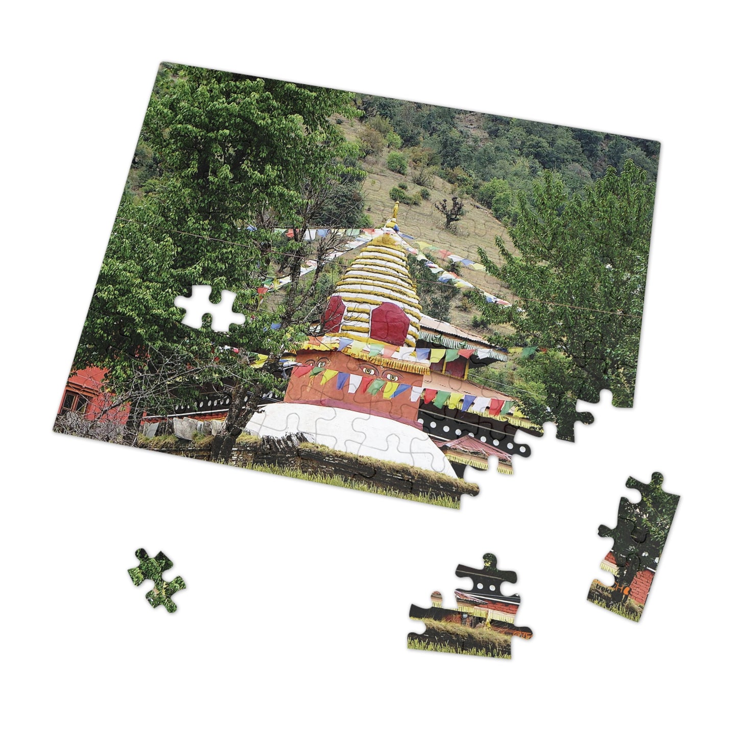 Jigsaw Puzzle & Tin: Original Photo, Solu Khumbu, Nepal (2015), Vibrant Glossy Puzzle, Nature Lover's Gift, 30 to 500 Pcs