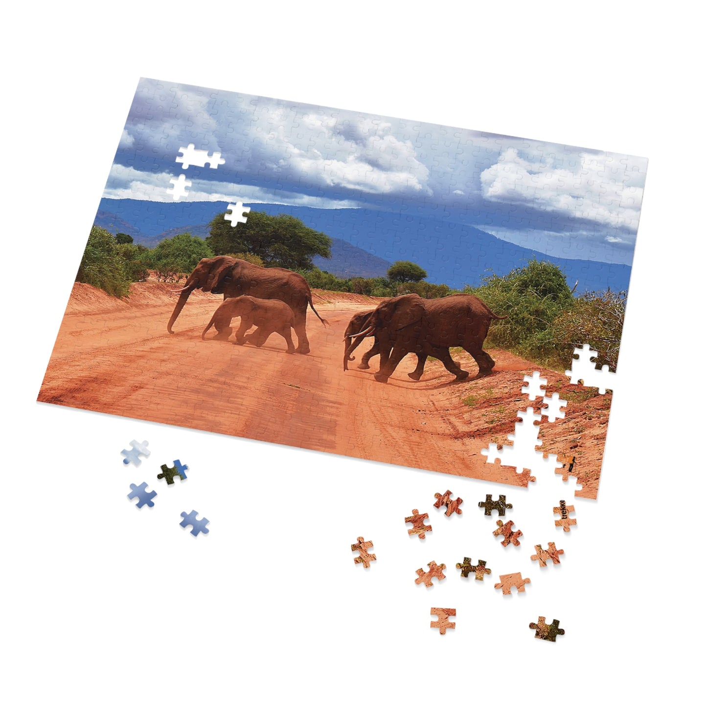 Jigsaw Puzzle & Tin: Original Photo, Tsavo East, Kenya (2023), Vibrant Glossy Puzzle, Nature Lover's Gift, 30 to 1,000 Pcs