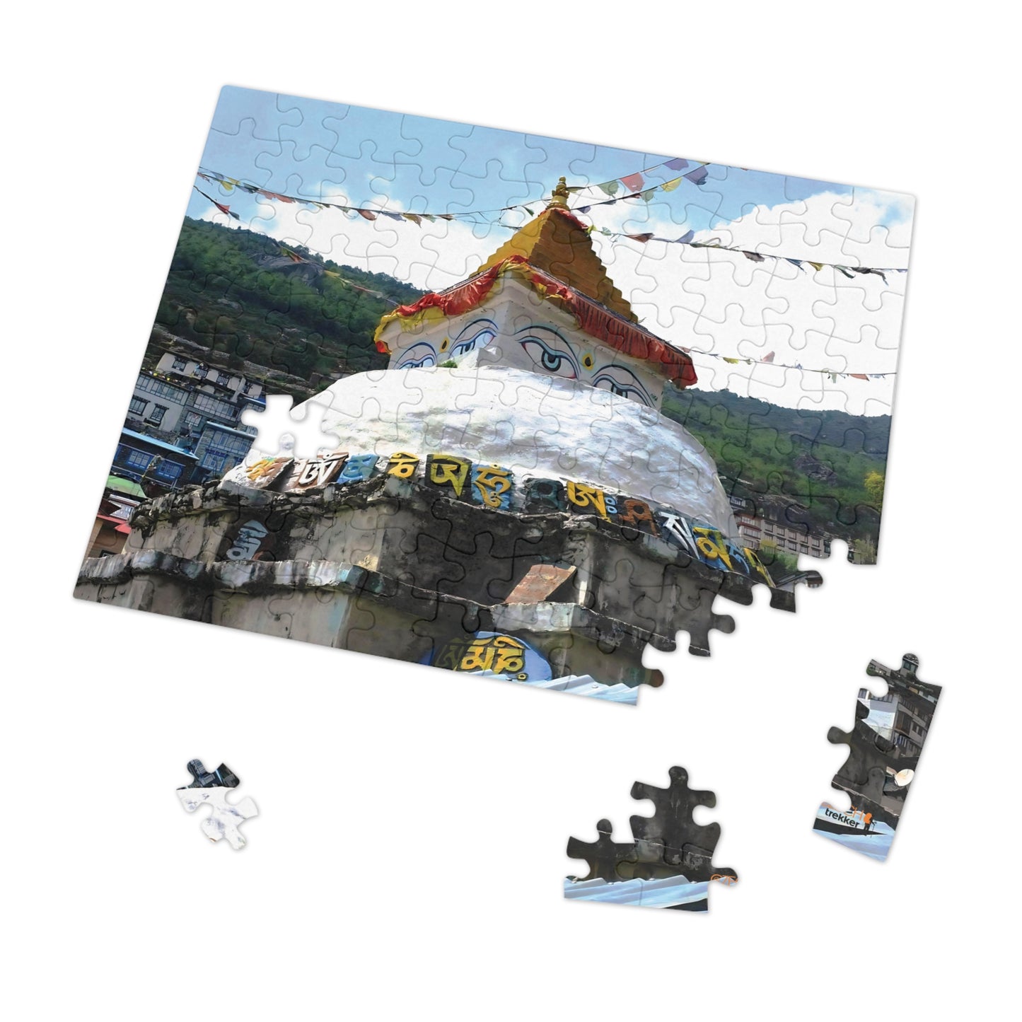 Jigsaw Puzzle & Tin: Original Photo, Solu Khumbu, Nepal (2015), Vibrant Glossy Puzzle, Nature Lover's Gift, 30 to 500 Pcs