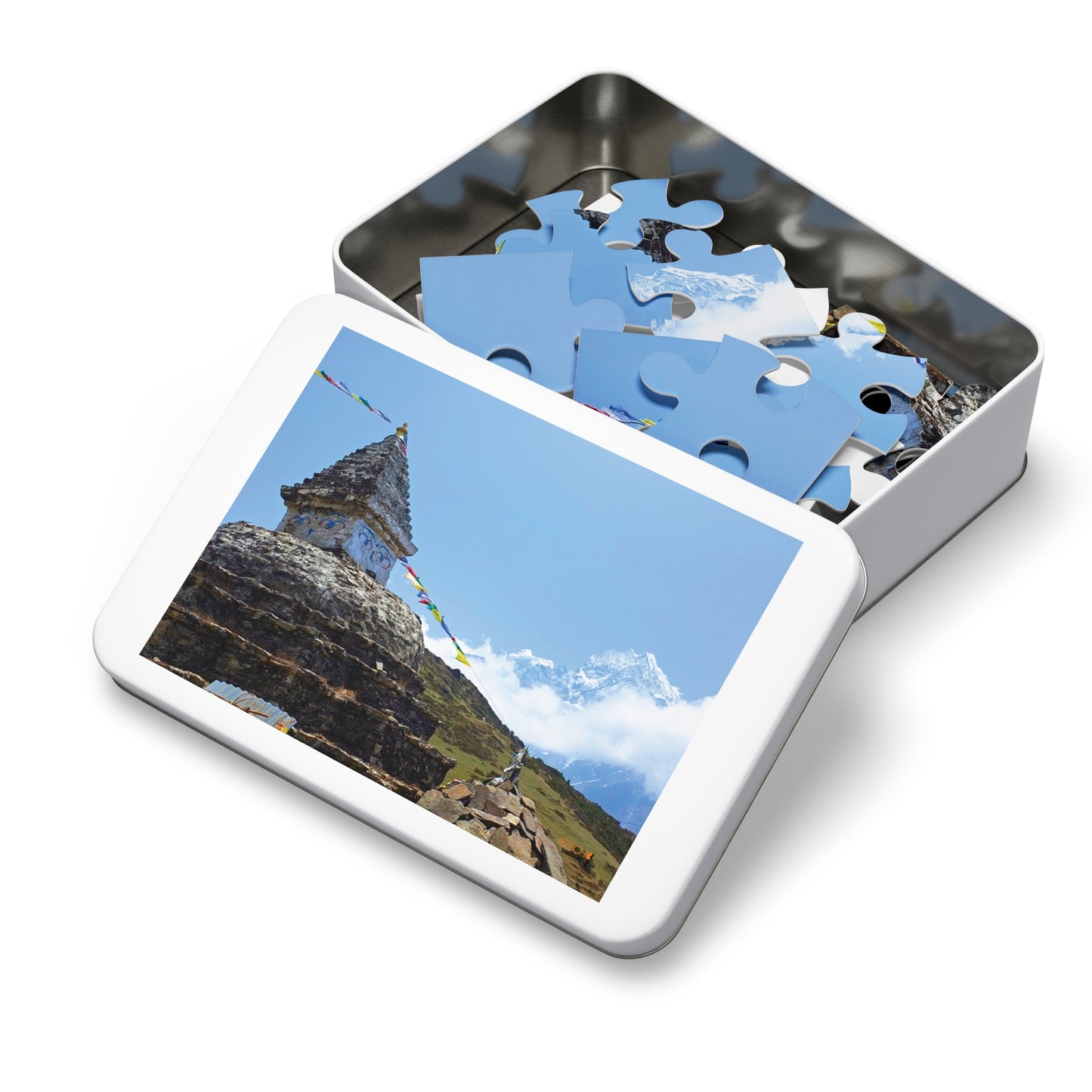 Jigsaw Puzzle & Tin: Original Photo, Solu Khumbu, Nepal (2014), Vibrant Glossy Puzzle, Nature Lover's Gift, 30 to 500 Pcs