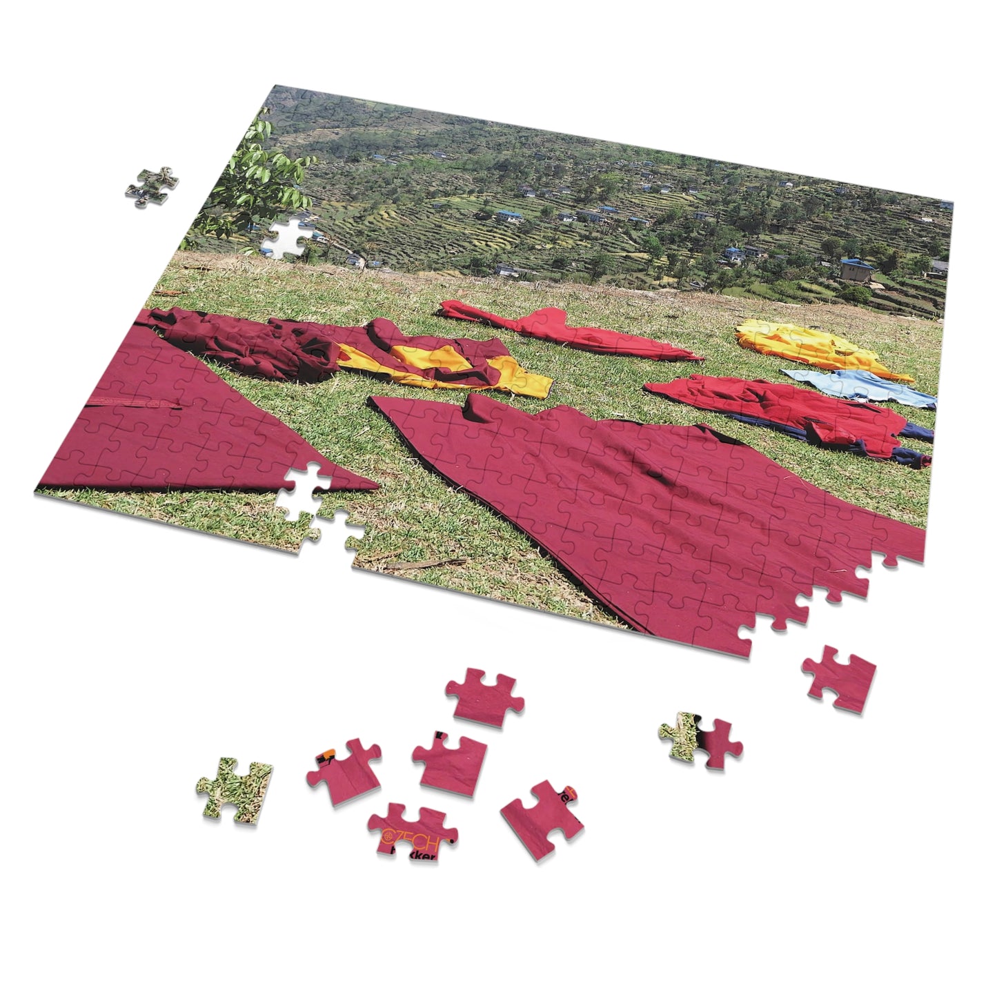 Jigsaw Puzzle & Tin: Original Photo, Solu Khumbu, Nepal (2015), Vibrant Glossy Puzzle, Nature Lover's Gift, 30 to 500 Pcs