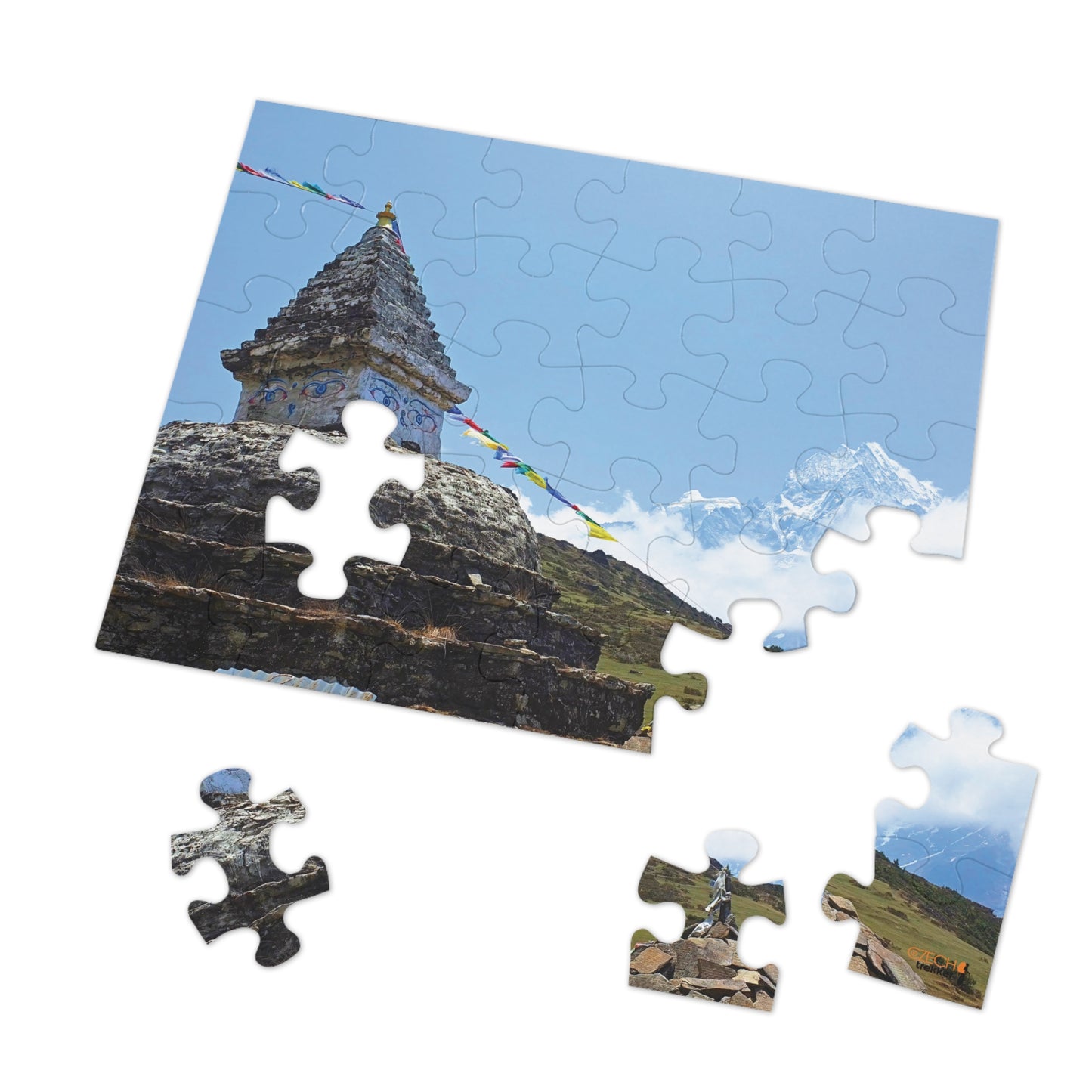 Jigsaw Puzzle & Tin: Original Photo, Solu Khumbu, Nepal (2014), Vibrant Glossy Puzzle, Nature Lover's Gift, 30 to 500 Pcs