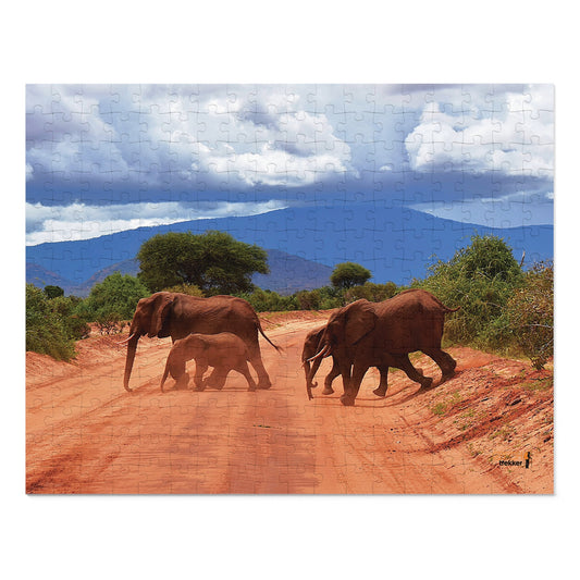 Jigsaw Puzzle & Tin: Original Photo, Tsavo East, Kenya (2023), Vibrant Glossy Puzzle, Nature Lover's Gift, 30 to 1,000 Pcs