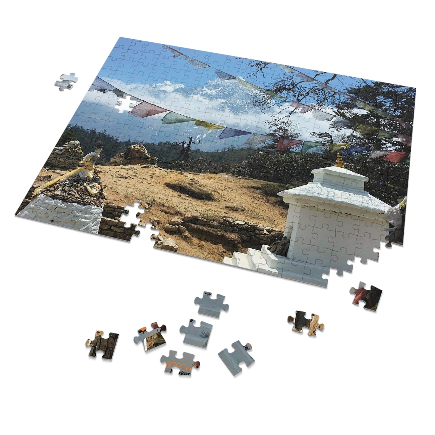 Jigsaw Puzzle & Tin: Original Photo, Solu Khumbu, Nepal (2015), Vibrant Glossy Puzzle, Nature Lover's Gift, 30 to 500 Pcs