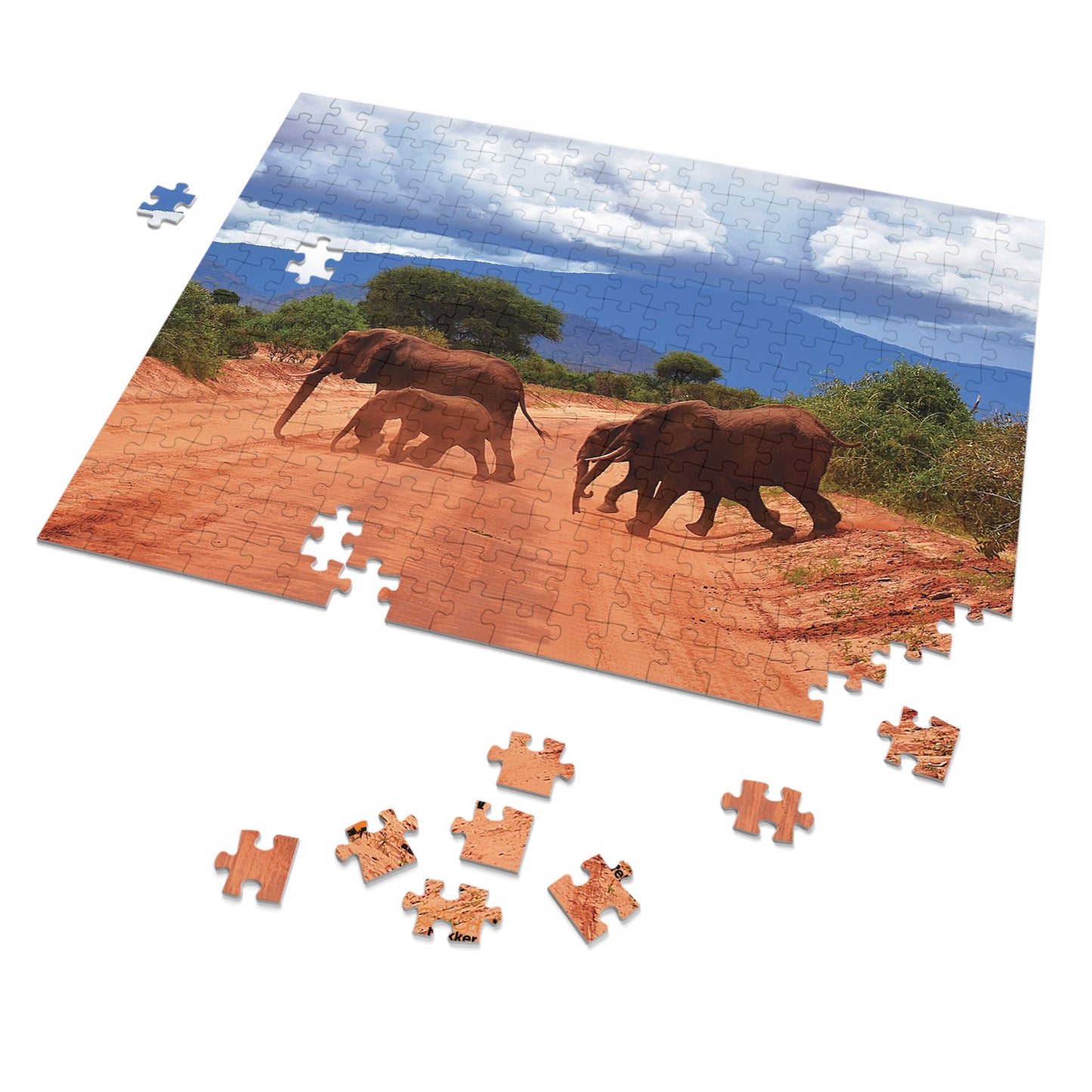 Jigsaw Puzzle & Tin: Original Photo, Tsavo East, Kenya (2023), Vibrant Glossy Puzzle, Nature Lover's Gift, 30 to 1,000 Pcs