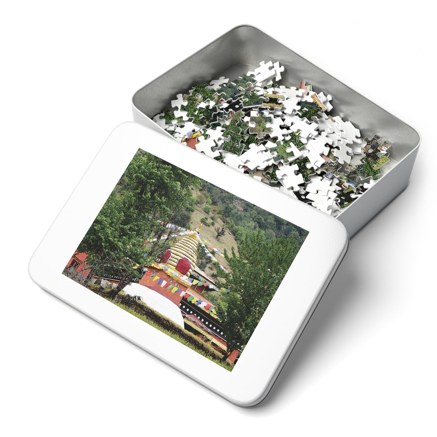 Jigsaw Puzzle & Tin: Original Photo, Solu Khumbu, Nepal (2015), Vibrant Glossy Puzzle, Nature Lover's Gift, 30 to 500 Pcs