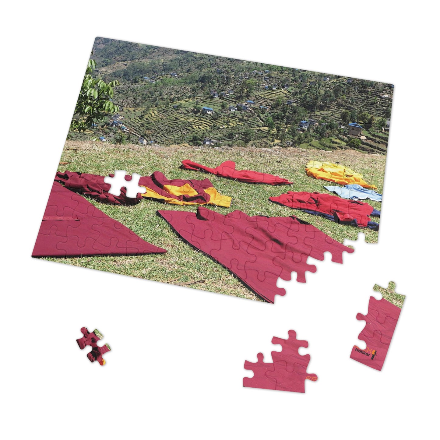 Jigsaw Puzzle & Tin: Original Photo, Solu Khumbu, Nepal (2015), Vibrant Glossy Puzzle, Nature Lover's Gift, 30 to 500 Pcs