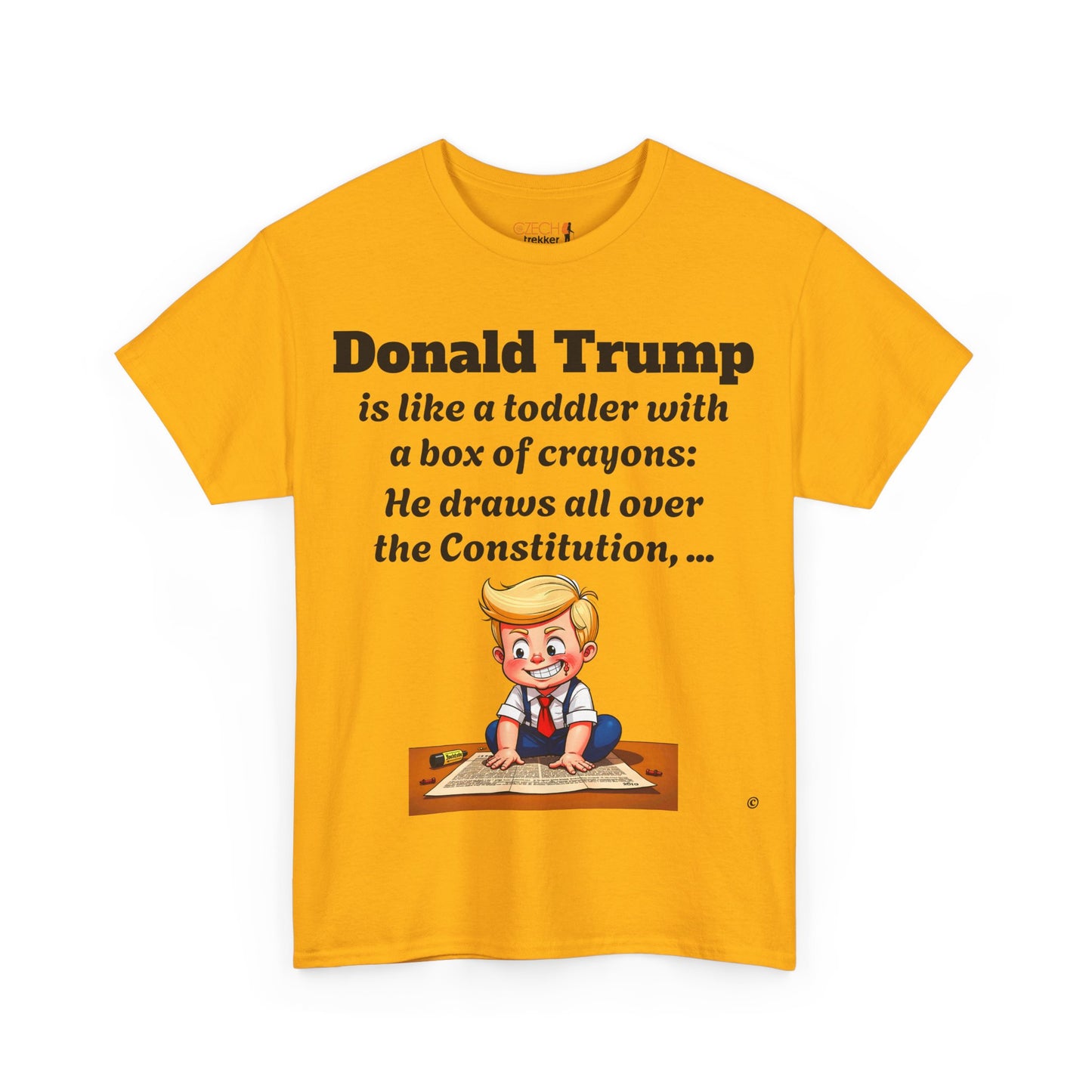 Trump Satire T-Shirt | Political Humor Tee with Meme Design | Unisex Heavy Cotton Funny Gift
