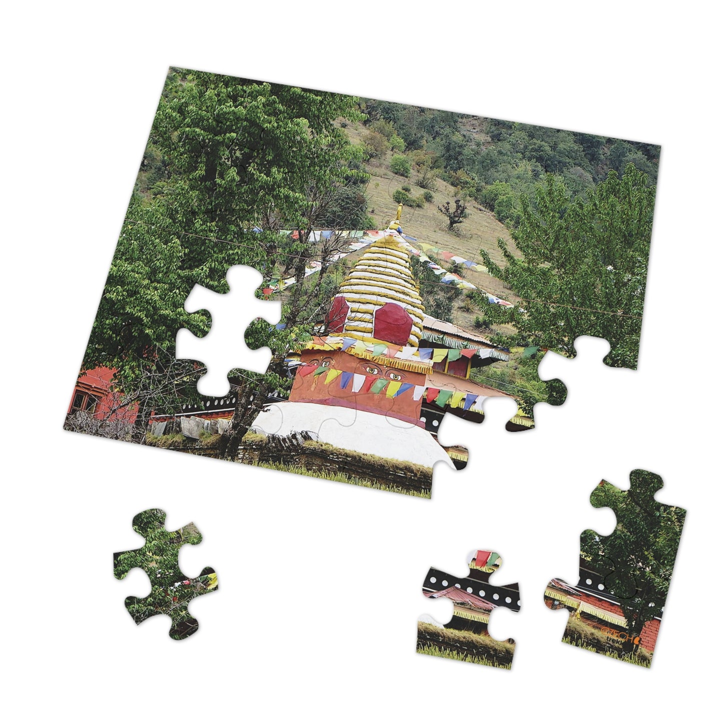 Jigsaw Puzzle & Tin: Original Photo, Solu Khumbu, Nepal (2015), Vibrant Glossy Puzzle, Nature Lover's Gift, 30 to 500 Pcs