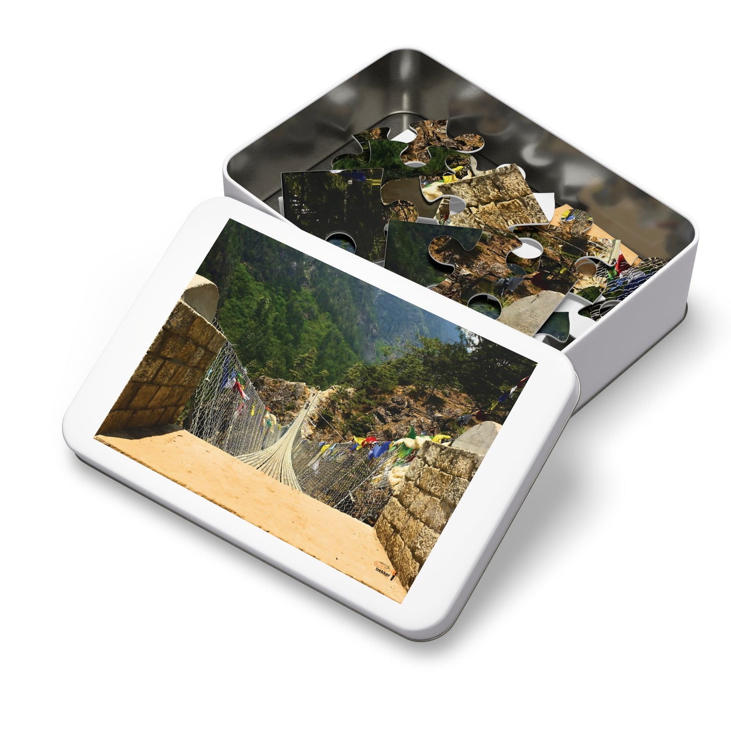 Jigsaw Puzzle & Tin: Original Photo, Solu Khumbu, Nepal (2014), Vibrant Glossy Puzzle, Nature Lover's Gift, 30 to 500 Pcs