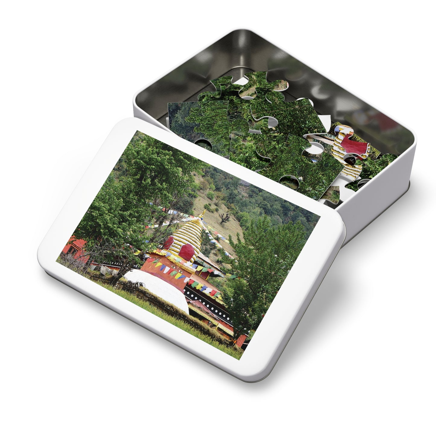 Jigsaw Puzzle & Tin: Original Photo, Solu Khumbu, Nepal (2015), Vibrant Glossy Puzzle, Nature Lover's Gift, 30 to 500 Pcs