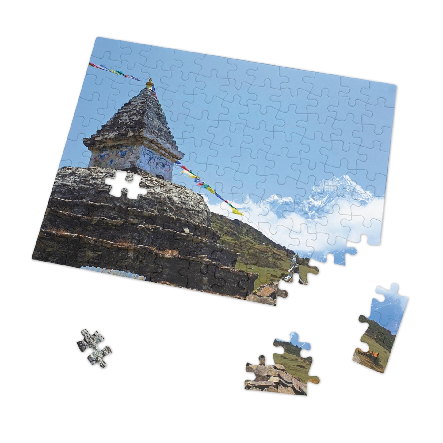 Jigsaw Puzzle & Tin: Original Photo, Solu Khumbu, Nepal (2014), Vibrant Glossy Puzzle, Nature Lover's Gift, 30 to 500 Pcs