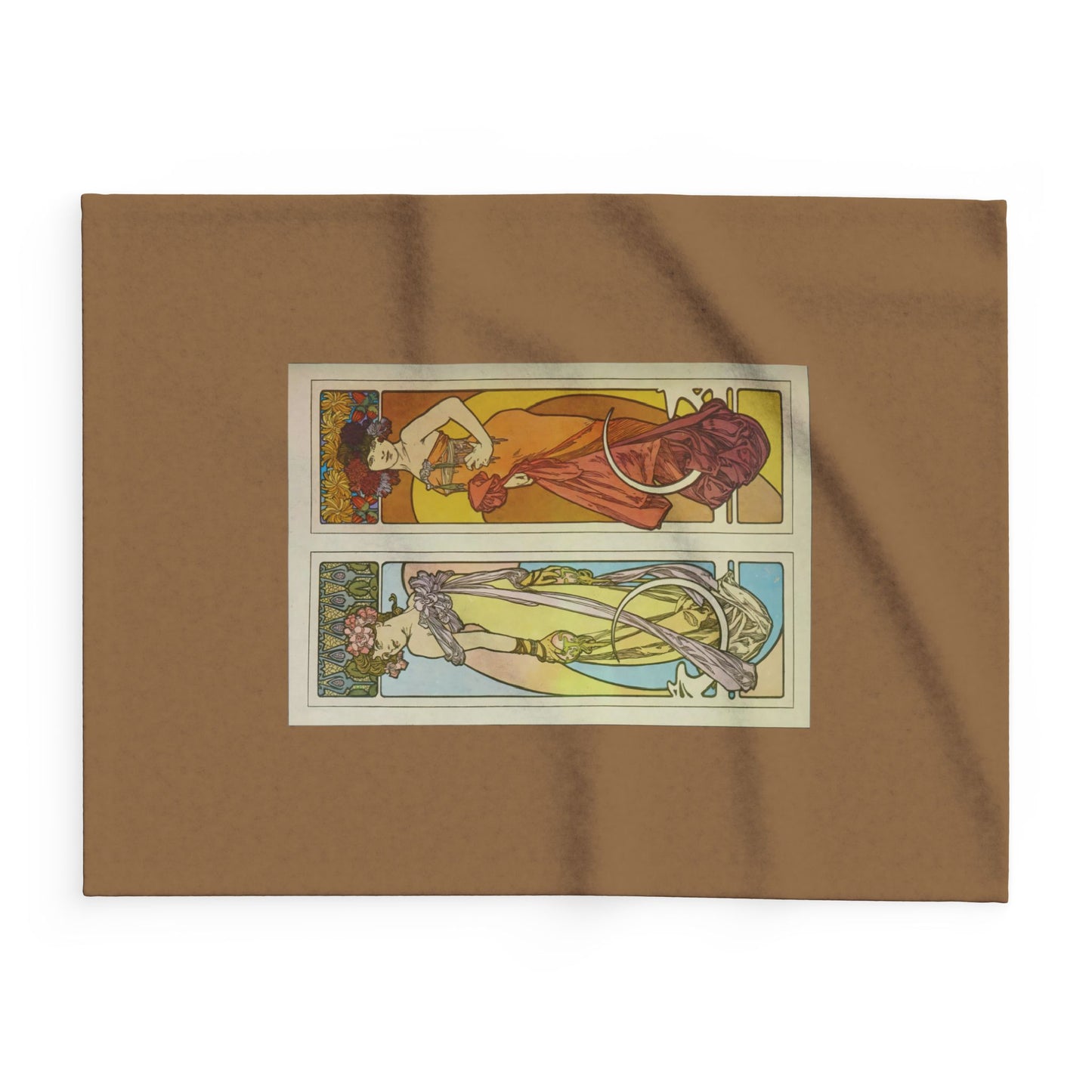 Arctic Fleece Blanket: 1902 Documents Decoratifs,  Plate 45, by Alphonse Mucha, Art Nouveau, Cozy Winter Throw, Perfect Gift for Art Lovers