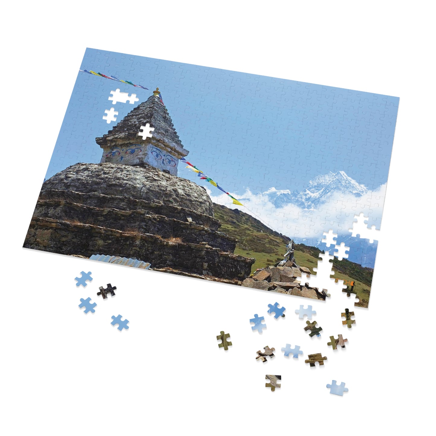 Jigsaw Puzzle & Tin: Original Photo, Solu Khumbu, Nepal (2014), Vibrant Glossy Puzzle, Nature Lover's Gift, 30 to 500 Pcs