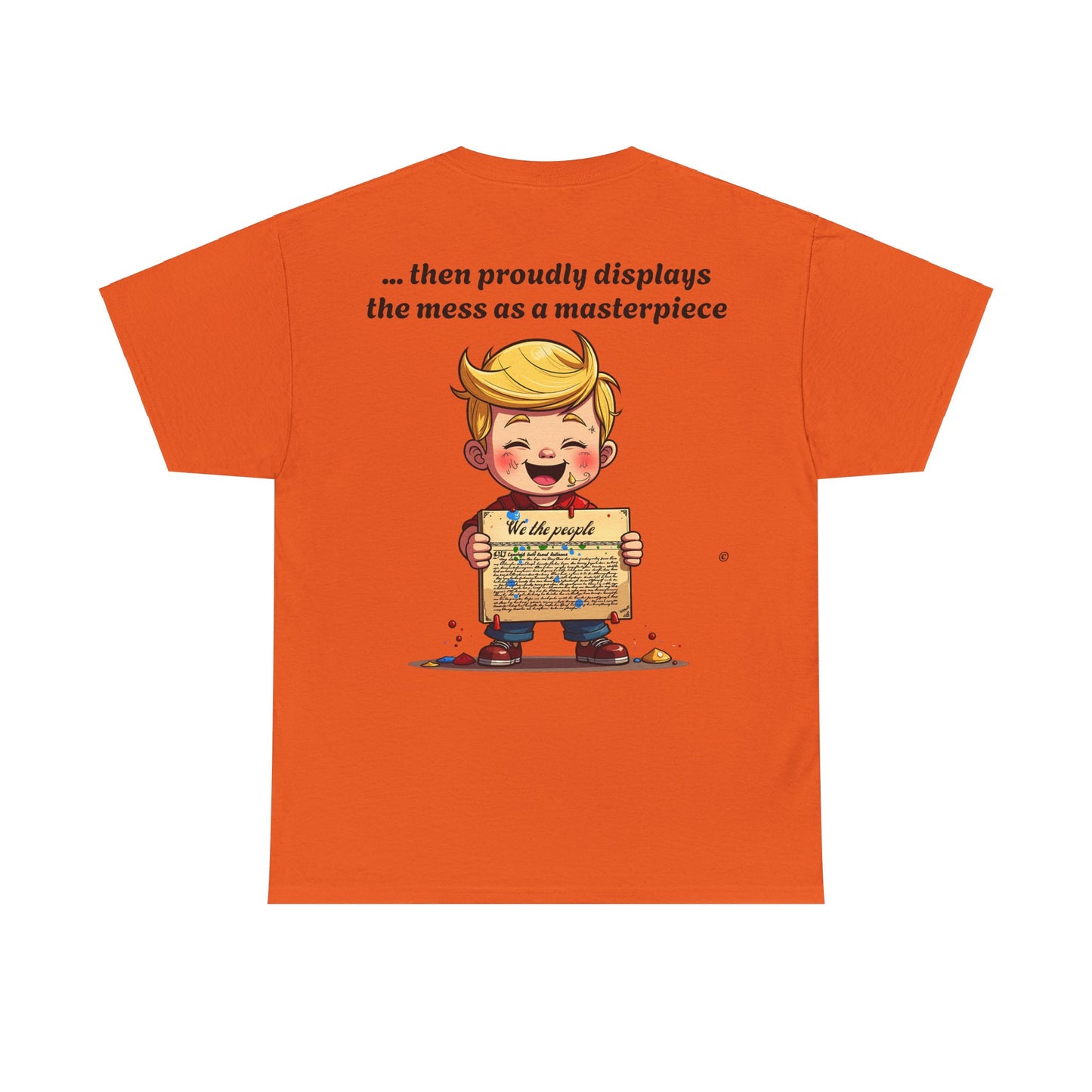 Trump Satire T-Shirt | Political Humor Tee with Meme Design | Unisex Heavy Cotton Funny Gift