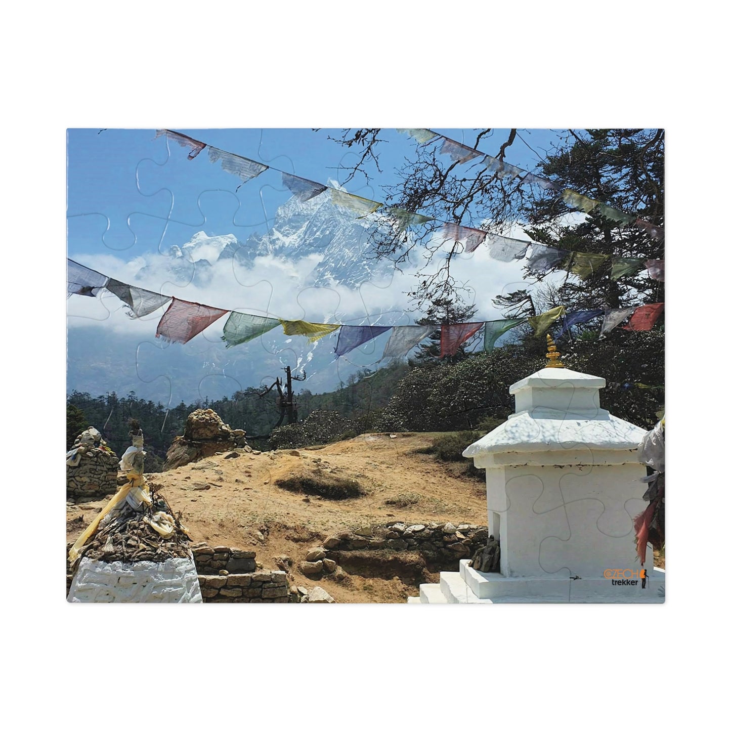 Jigsaw Puzzle & Tin: Original Photo, Solu Khumbu, Nepal (2015), Vibrant Glossy Puzzle, Nature Lover's Gift, 30 to 500 Pcs