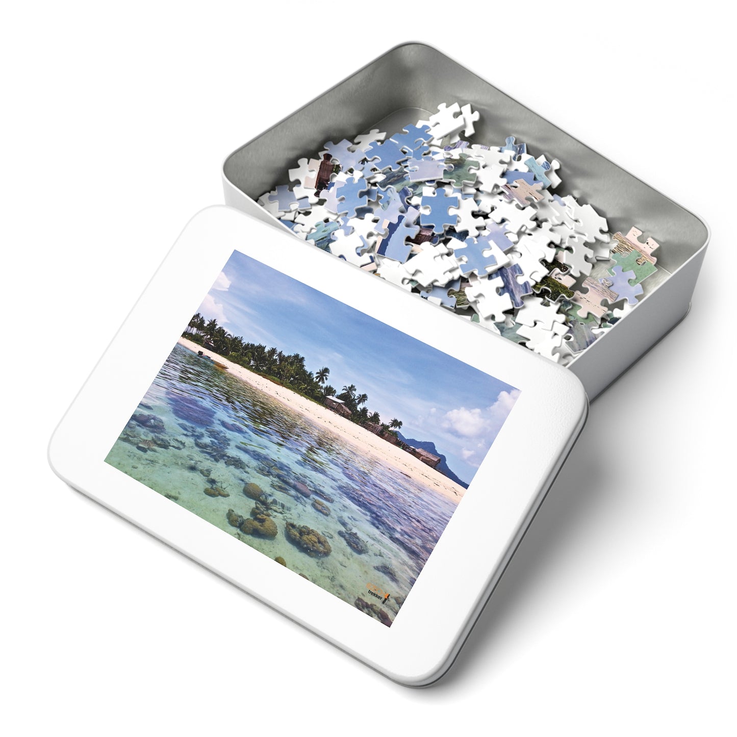Jigsaw Puzzle & Tin: Original Photo, Pulau Maiga, Sabah, Malaysia (2013), Vibrant Glossy Puzzle, Nature Lover's Gift, 30 to 500 Pcs