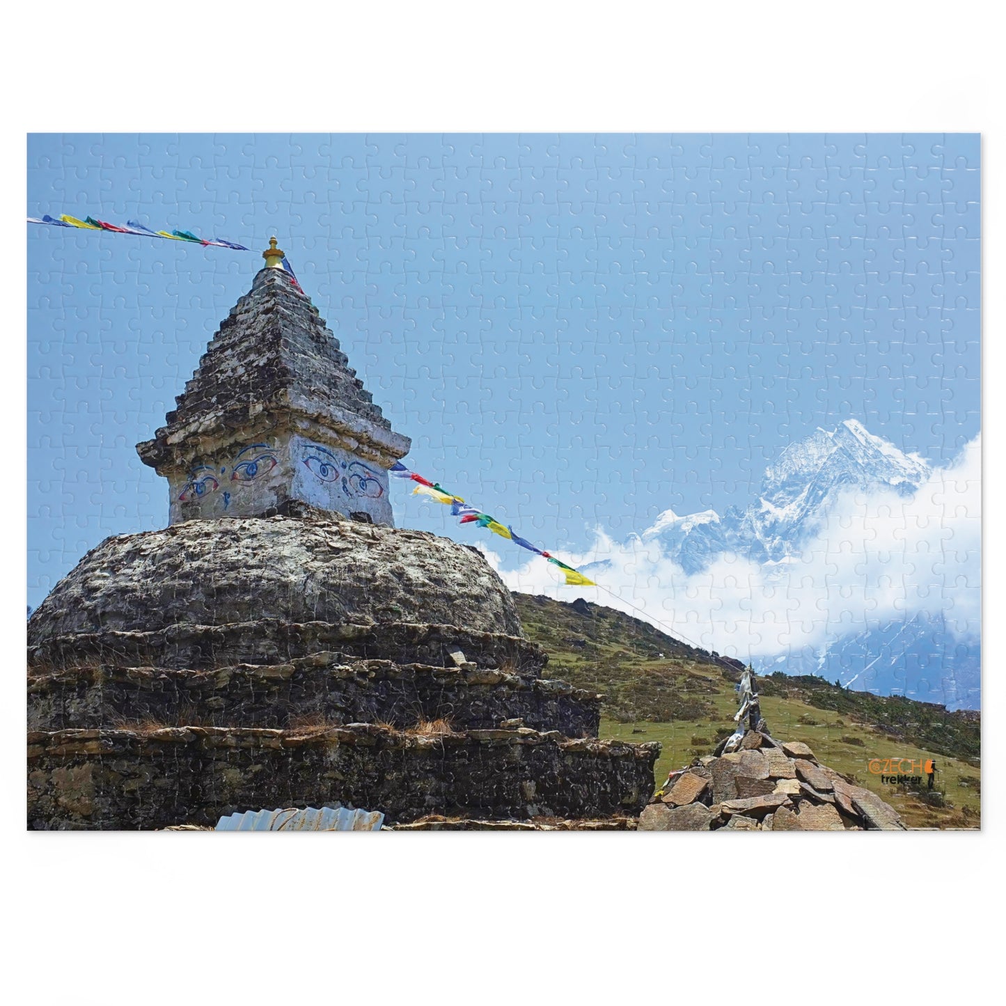 Jigsaw Puzzle & Tin: Original Photo, Solu Khumbu, Nepal (2014), Vibrant Glossy Puzzle, Nature Lover's Gift, 30 to 500 Pcs