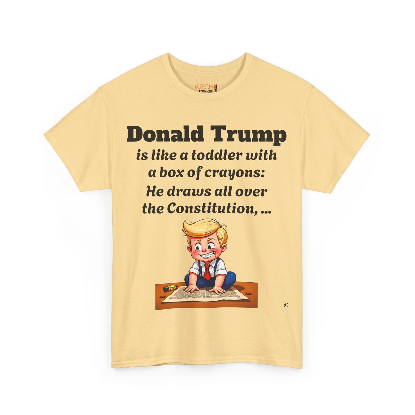 Trump Satire T-Shirt | Political Humor Tee with Meme Design | Unisex Heavy Cotton Funny Gift