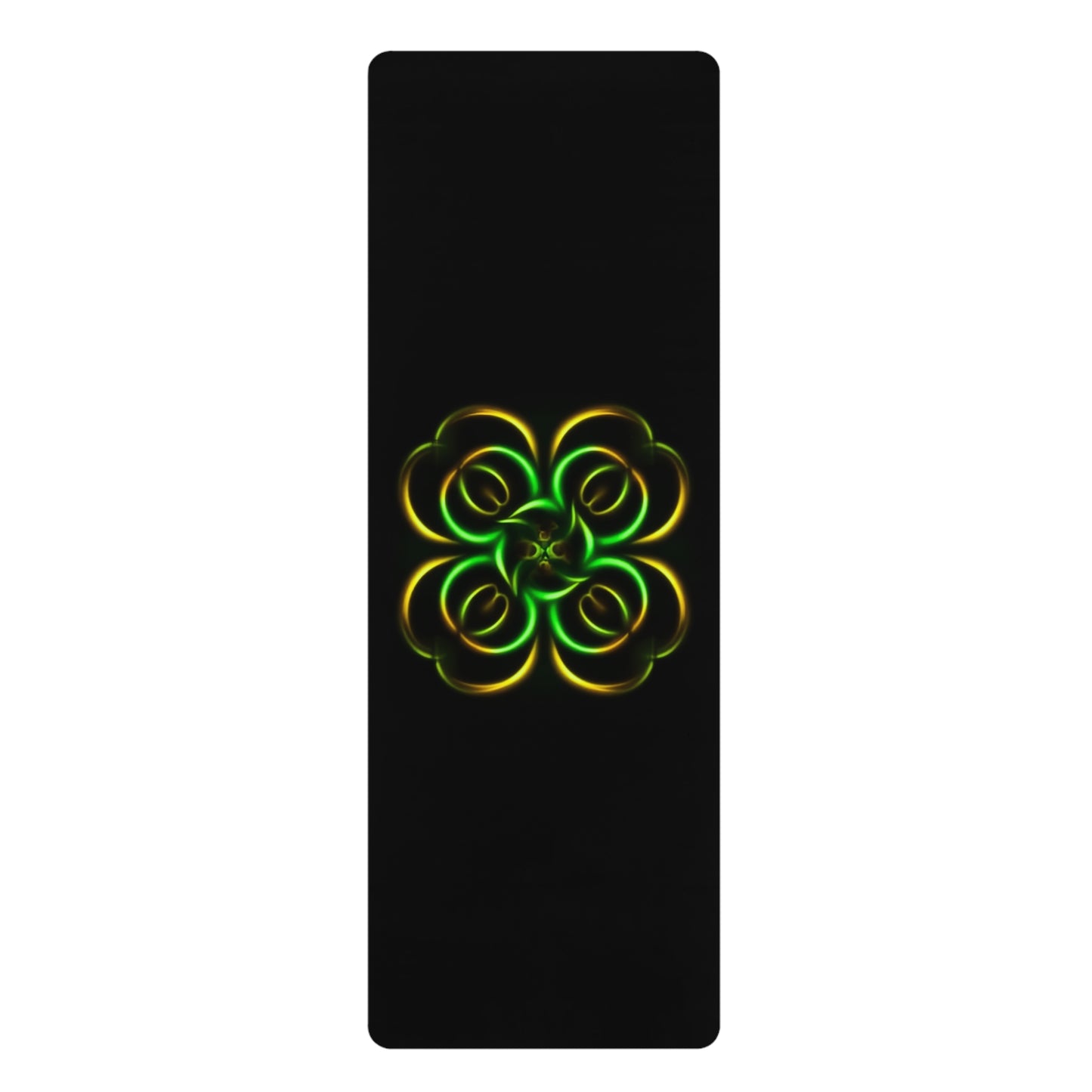 Mandala Rubber Yoga Mat: Non-Slip Suede Top & Natural Rubber Bottom, Colorful Lotus Design, 24×70" Cushioning for Yoga, Pilates, Meditation