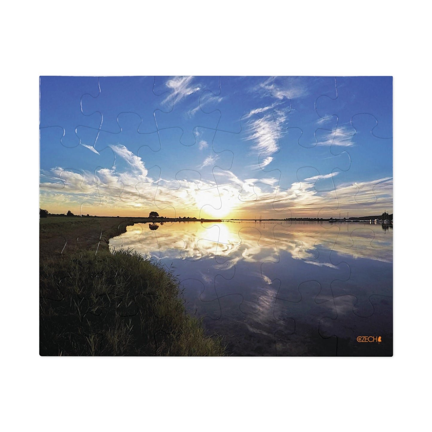 Jigsaw Puzzle: Original Photo, Zeeland, the Netherlands (2017), Vibrant Glossy Puzzle, Nature Lover's Gift, 30 to 500 Pieces