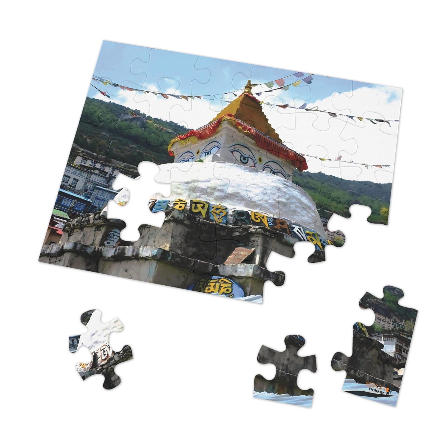 Jigsaw Puzzle & Tin: Original Photo, Solu Khumbu, Nepal (2015), Vibrant Glossy Puzzle, Nature Lover's Gift, 30 to 500 Pcs